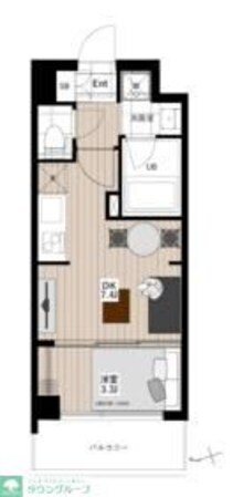 アーバンパーク清澄白河の物件間取画像